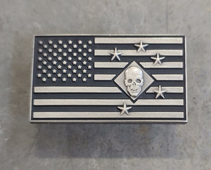 Raider Shield and Flag Lapel Pin - 1.75" - Multiple Options